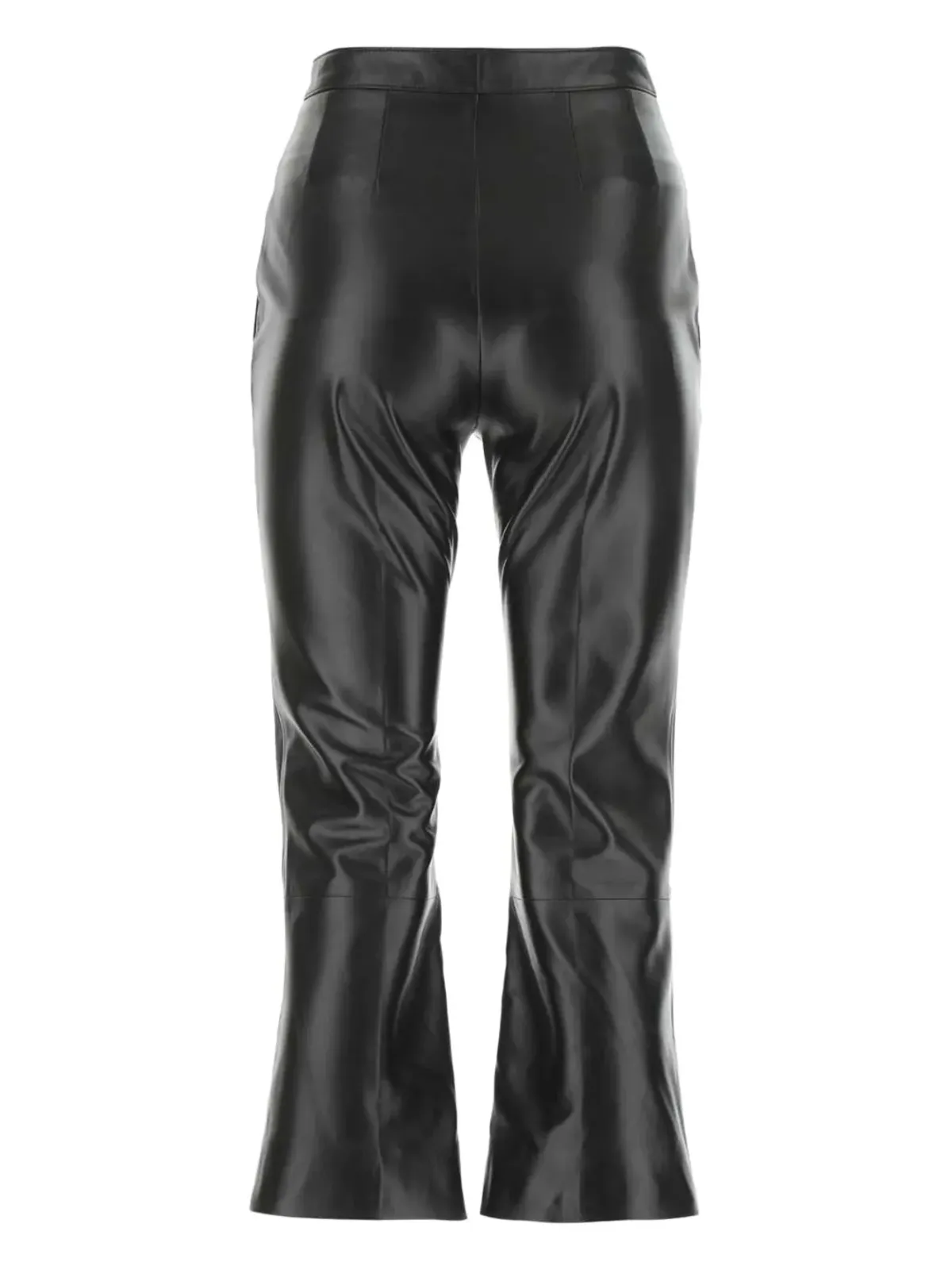 Saint Laurent プリーツディテール レザーパンツ - 画像2