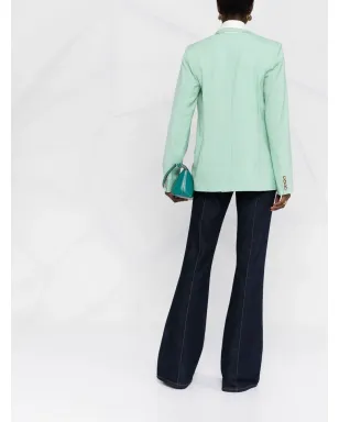 Victoria Beckham ライトウェイト テーラードスーツジャケット - グリーン - サムネイル4