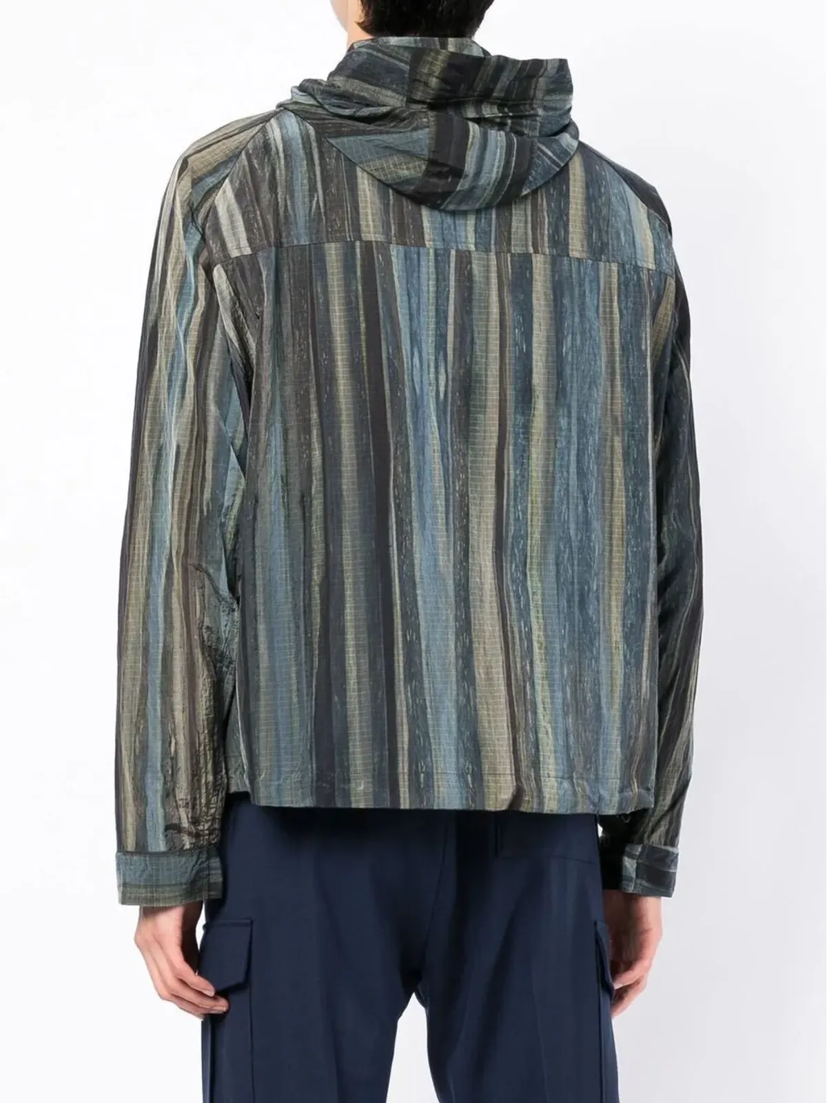 Paul Smith ウッドランド柄プリントのフード付きジャケット - ブルー - 画像4