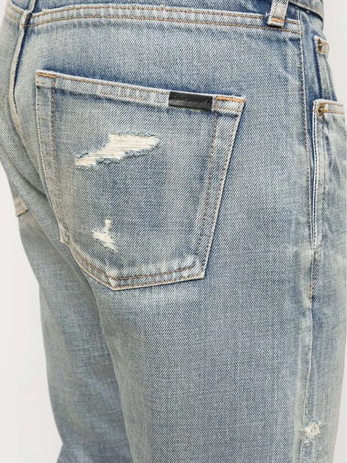 Saint Laurent ミッドライズストレートジーンズ - 画像5