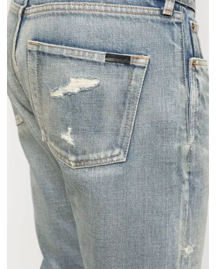 Saint Laurent ミッドライズストレートジーンズ - サムネイル5