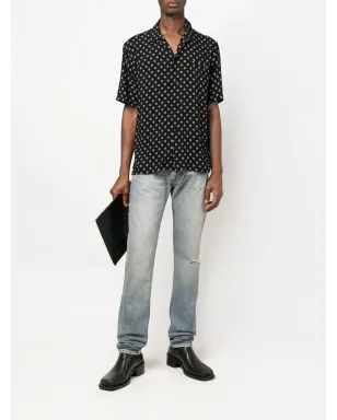Saint Laurent ミッドライズストレートジーンズ - サムネイル2