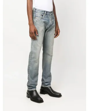 Saint Laurent ミッドライズストレートジーンズ - サムネイル3
