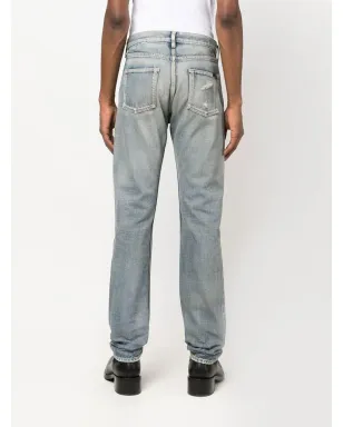 Saint Laurent ミッドライズストレートジーンズ - サムネイル4