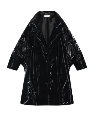 Saint Laurent ラッカー仕上げのオーバーサイズコート - サムネイル1
