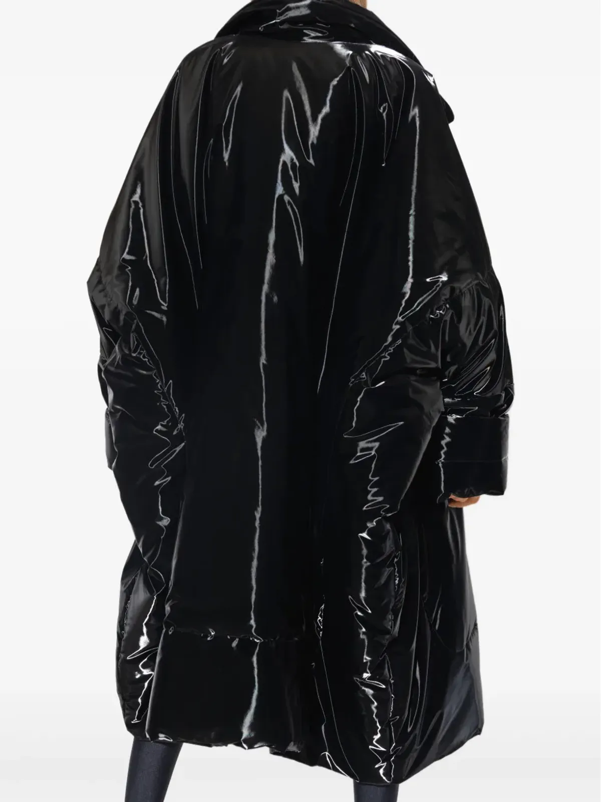 Saint Laurent ラッカー仕上げのオーバーサイズコート - 画像4