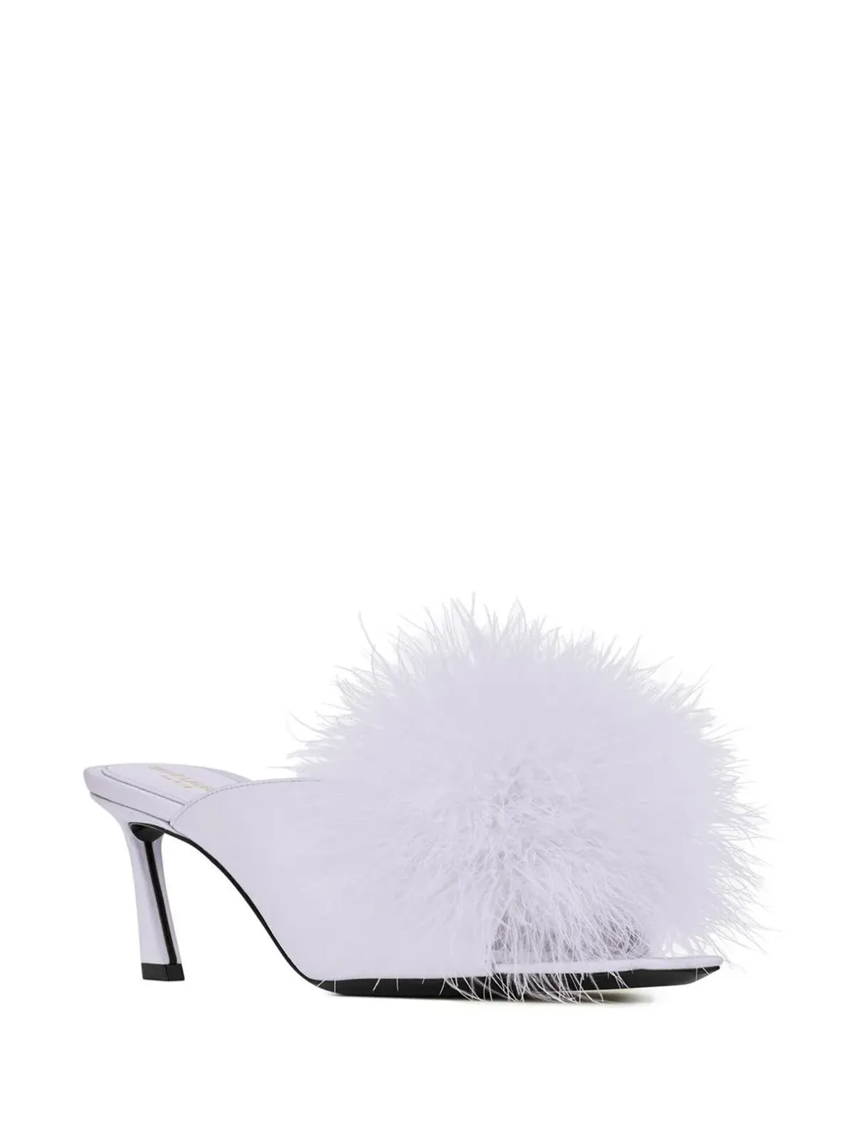 Saint Laurent ファー付きサンダル - 画像2