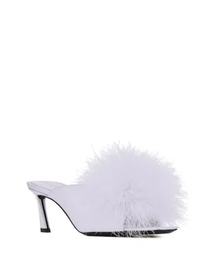 Saint Laurent ファー付きサンダル - サムネイル2