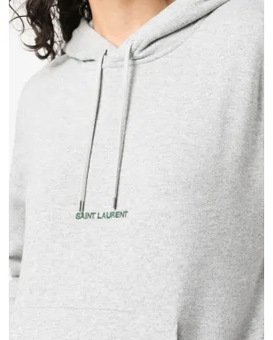 Saint Laurent 刺繍ロゴ入り長袖フーディー - サムネイル5