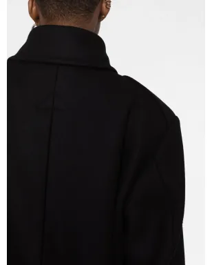 Saint Laurent デタッチャブルフード付きミリタリージャケット - ブラック - サムネイル3