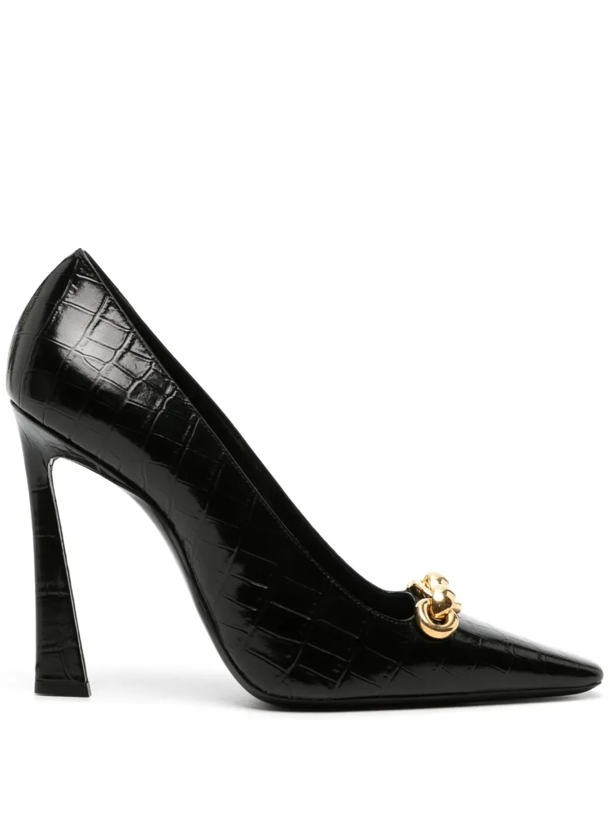 Saint Laurent Silvana 110mm チェーンディテールパンプス - 画像1