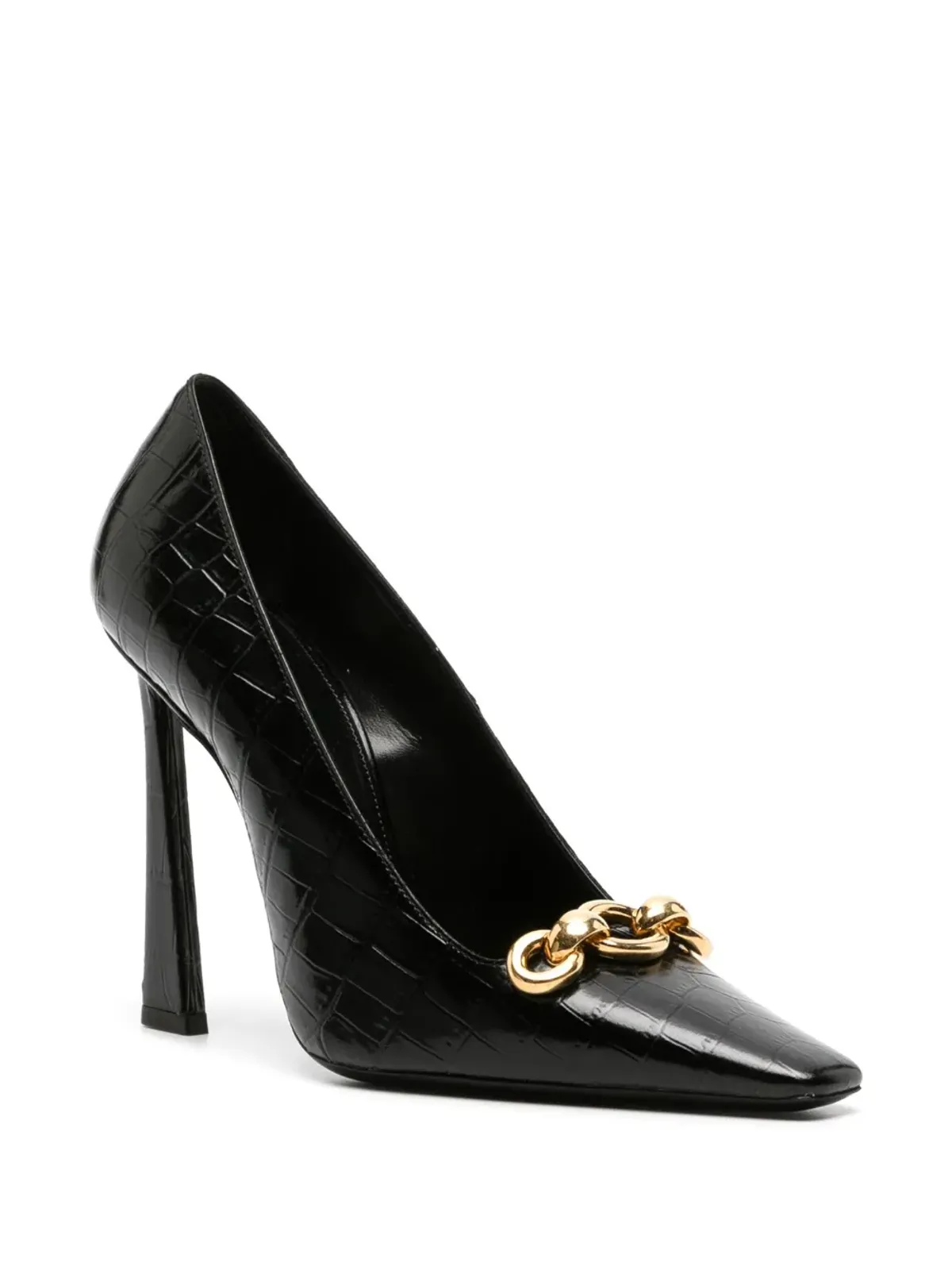 Saint Laurent Silvana 110mm チェーンディテールパンプス - 画像2