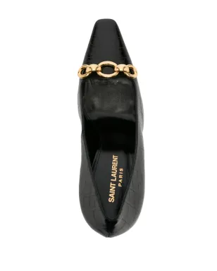 Saint Laurent Silvana 110mm チェーンディテールパンプス - サムネイル4