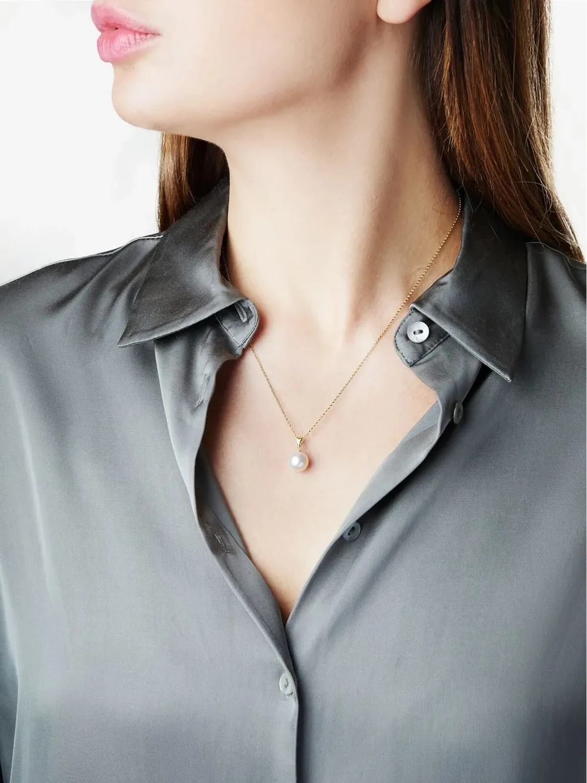 Yoko London 18kt イエローゴールド 南洋真珠 ペンダントネックレス - 画像2