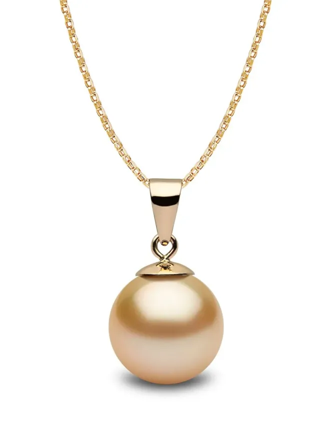 Yoko London Yoko London 18kt Yellow Gold Golden South Sea Pearl Pendant Necklaceの商品画像