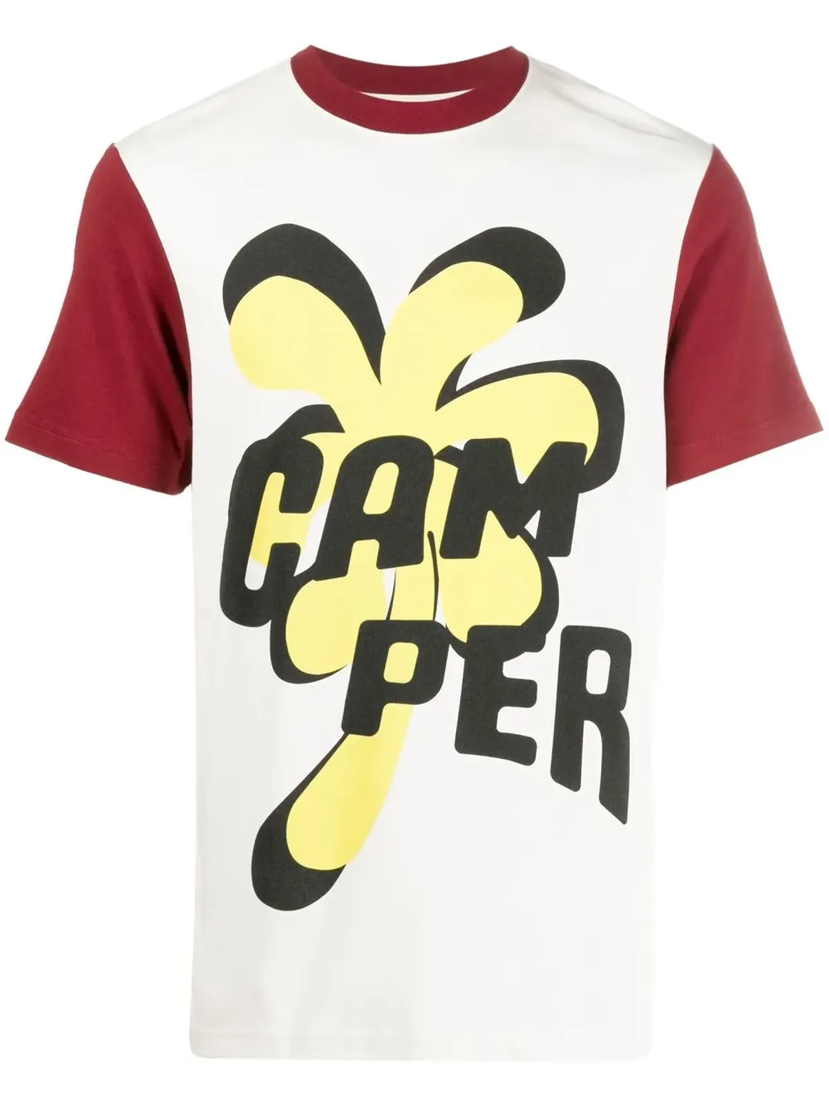 Camper ロゴプリント カラーブロック Tシャツ - 画像1