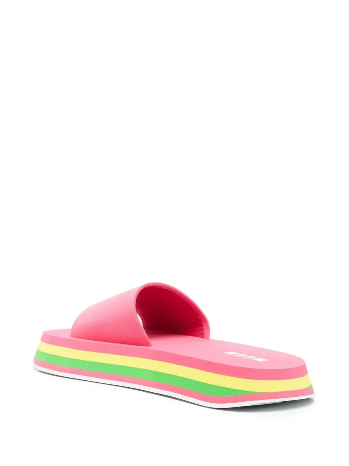 MSGM レインボーソール オープントゥ サンダル - ピンク - 画像3