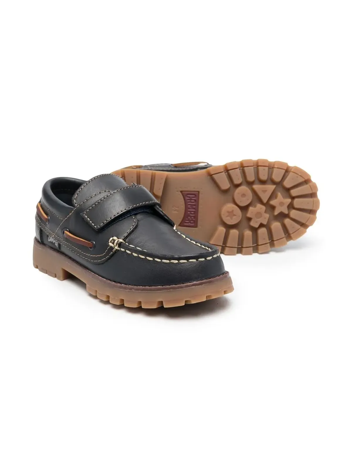 Camper Kids Compas デッキシューズ - 画像2