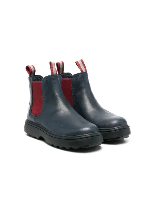 Camper Kids Camper Kids ノルテ レザー チェルシー ブーツ ブルーの商品画像