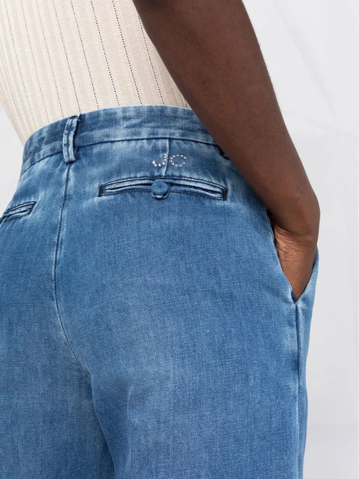 Jacob Cohën ディアン クロップドパンツ ブルー - 画像5