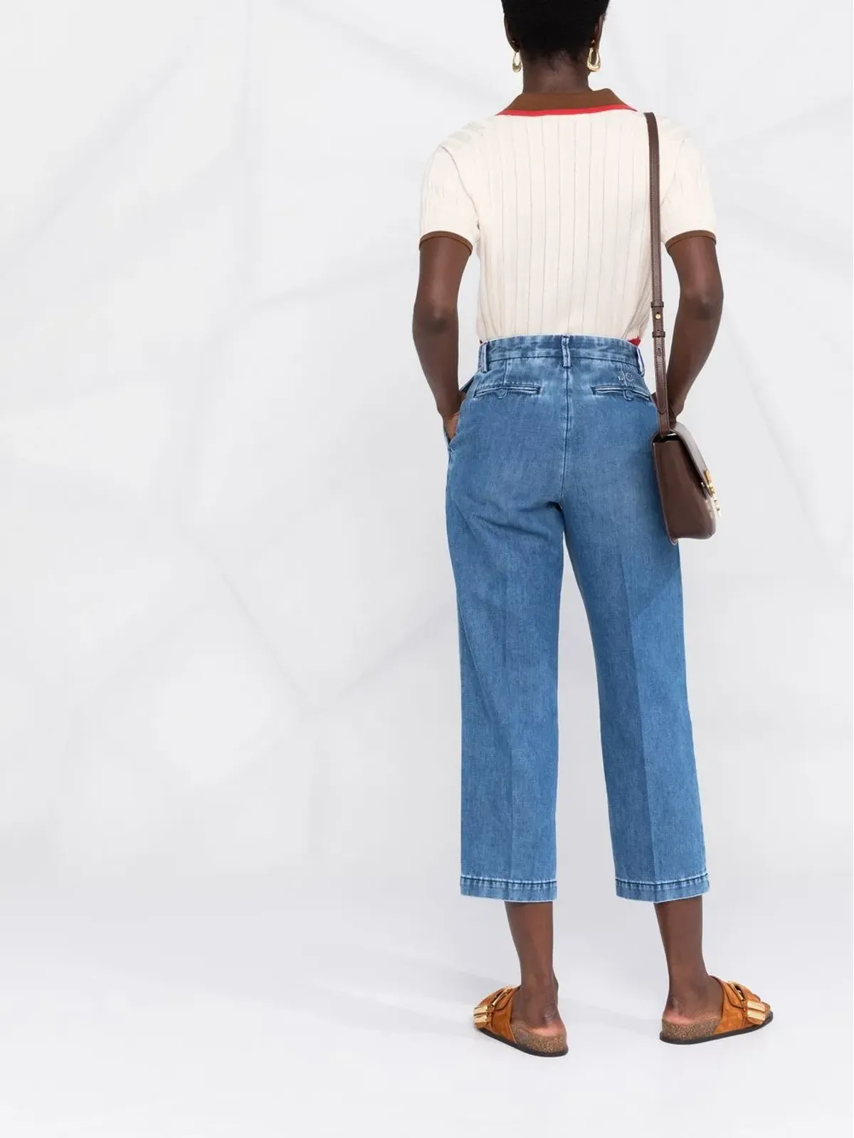 Jacob Cohën ディアン クロップドパンツ ブルー - 画像4