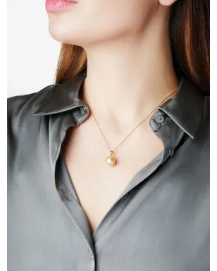 Yoko London 18K イエローゴールド 南洋真珠 ペンダントネックレス - サムネイル2