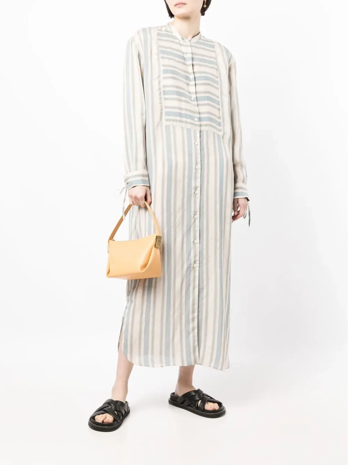 ASPESI stripe-print shirt dress - Blue - 画像2