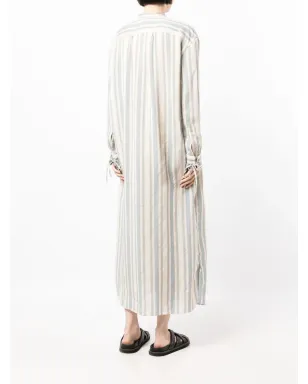 ASPESI stripe-print shirt dress - Blue - サムネイル4