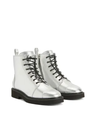 Giuseppe Zanotti Thora レースアップ アンクルブーツ - シルバー - サムネイル2