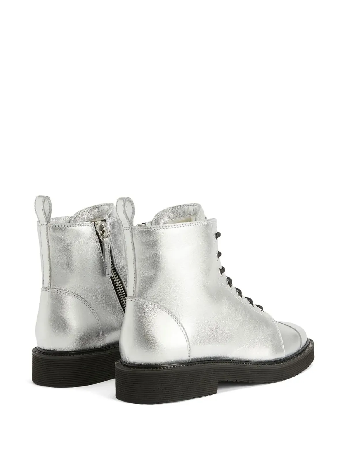 Giuseppe Zanotti Thora レースアップ アンクルブーツ - シルバー - 画像3