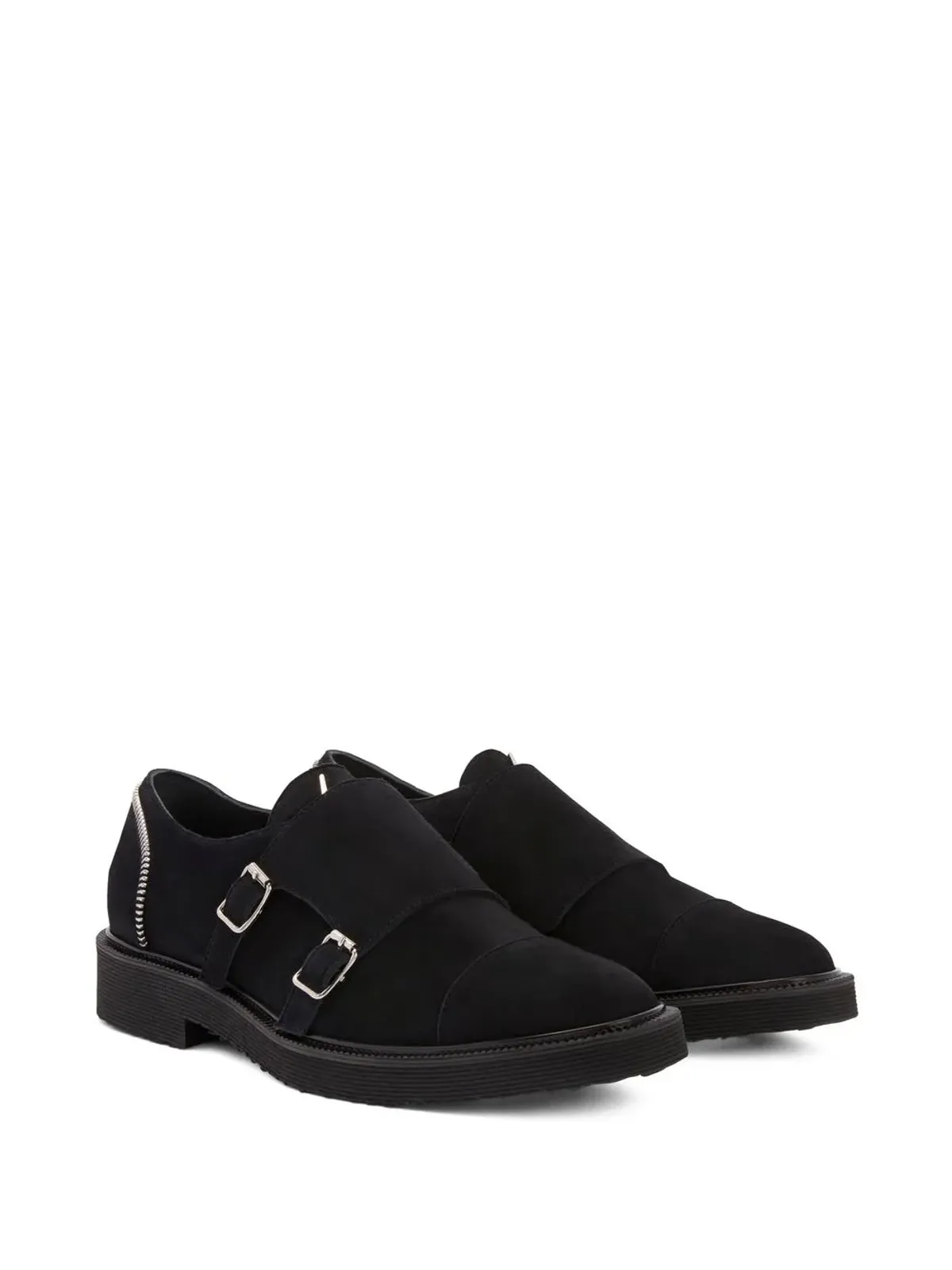 Giuseppe Zanotti Johnnyジップトリム・モンキーシューズ ブラック - 画像2