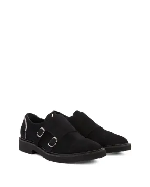 Giuseppe Zanotti Johnnyジップトリム・モンキーシューズ ブラック - サムネイル2