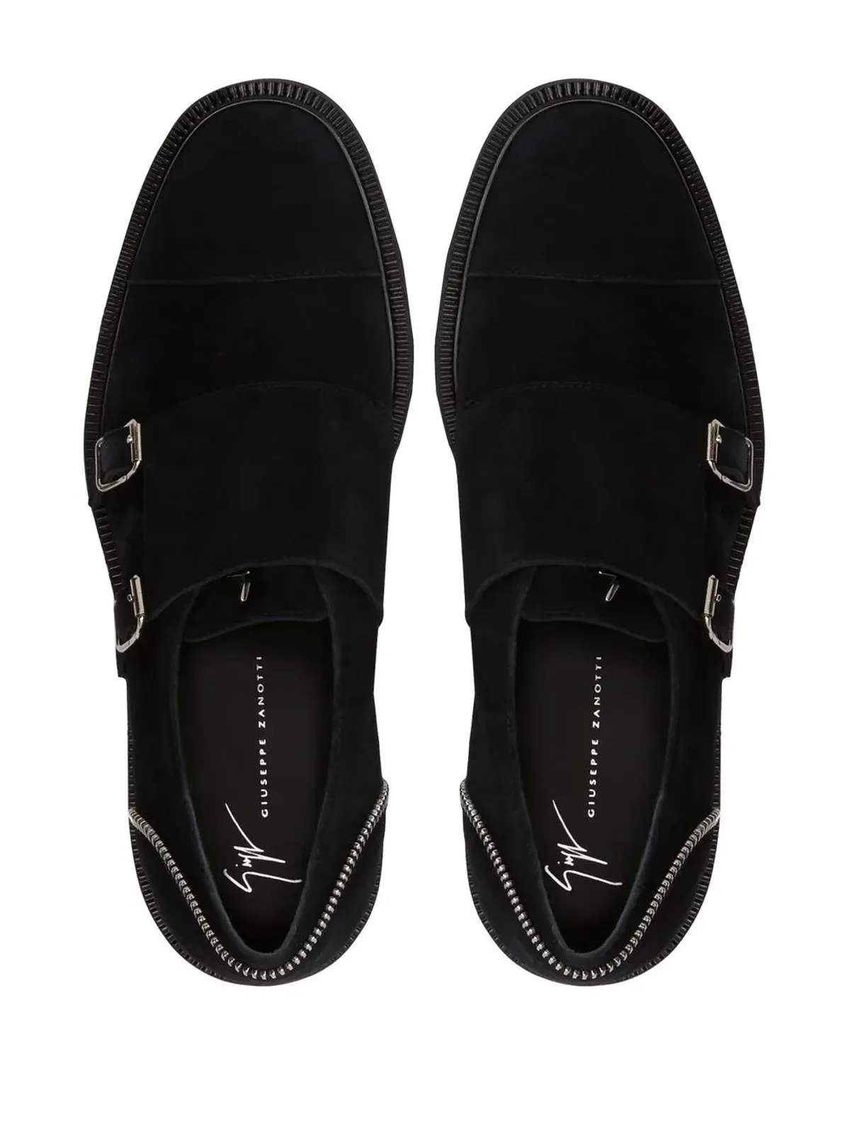Giuseppe Zanotti Johnnyジップトリム・モンキーシューズ ブラック - 画像4