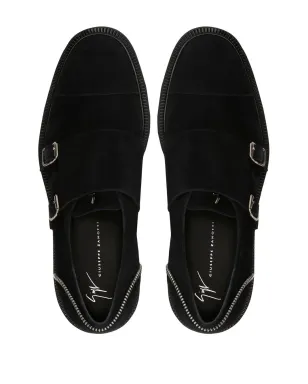 Giuseppe Zanotti Johnnyジップトリム・モンキーシューズ ブラック - サムネイル4