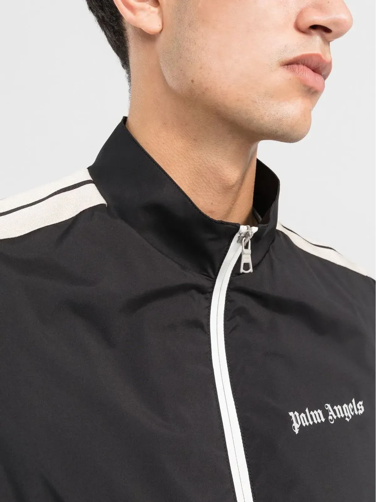 Palm Angels ロゴプリント ジップフロント ジャケット - ブラック - 画像5