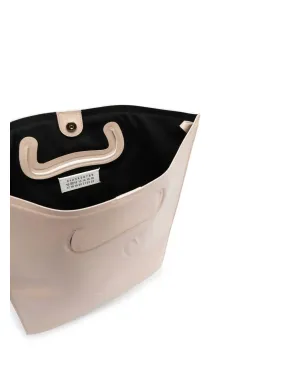 Maison Margiela Tabi flat leather tote bag - Neutrals - サムネイル5