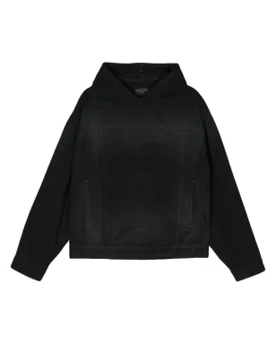 Balenciaga コットンフード付きパーカー - ブラック - サムネイル1