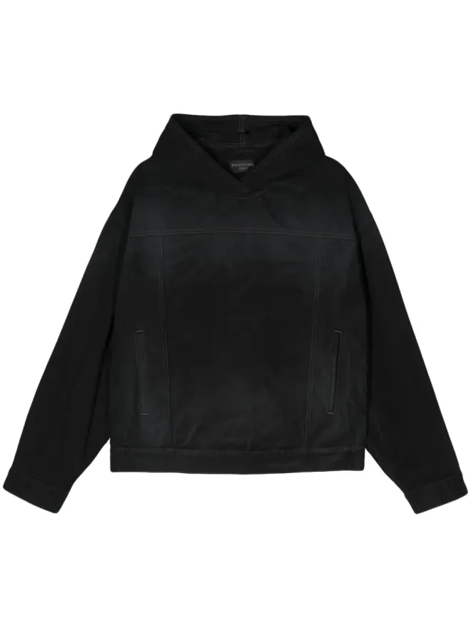 Balenciaga Balenciaga コットンフード付きパーカー - ブラックの商品画像