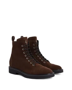 Giuseppe Zanotti Chris Low レースアップ スエード アンクルブーツ - ブラウン - サムネイル2