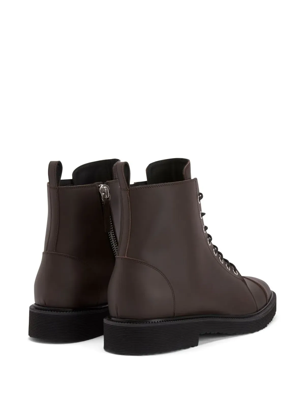 Giuseppe Zanotti Chris Leather Boots - Brown - 画像3
