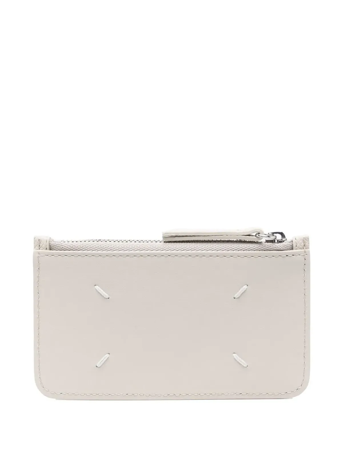 Maison Margiela フォーステッチ レザー カードホルダー - 画像1