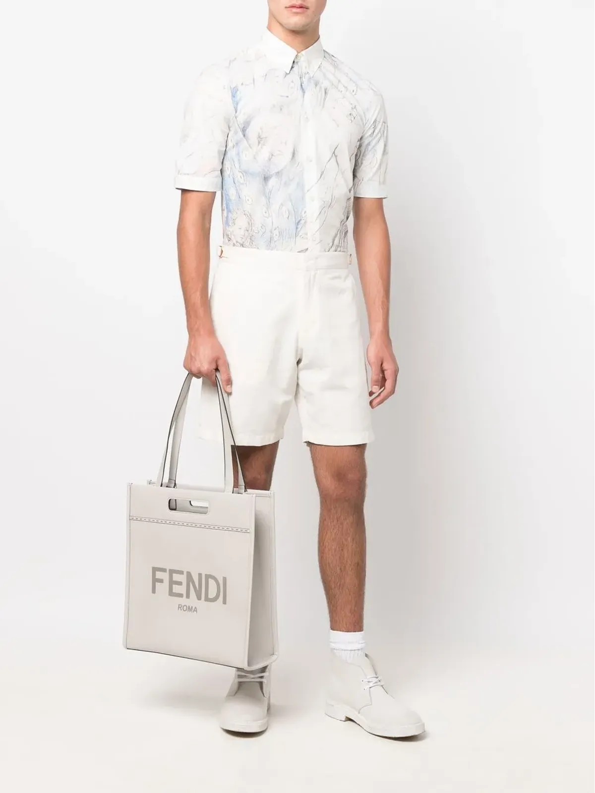 FENDI N-Sエンボス ロゴ トートバッグ - 画像2