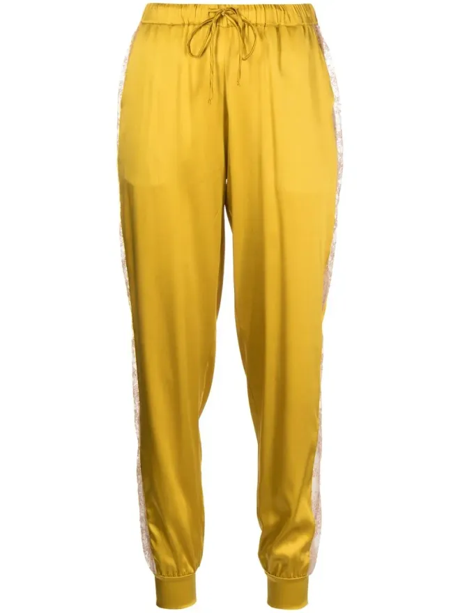 Carine Gilson Carine Gilson テーパードシルクパンツ - イエローの商品画像
