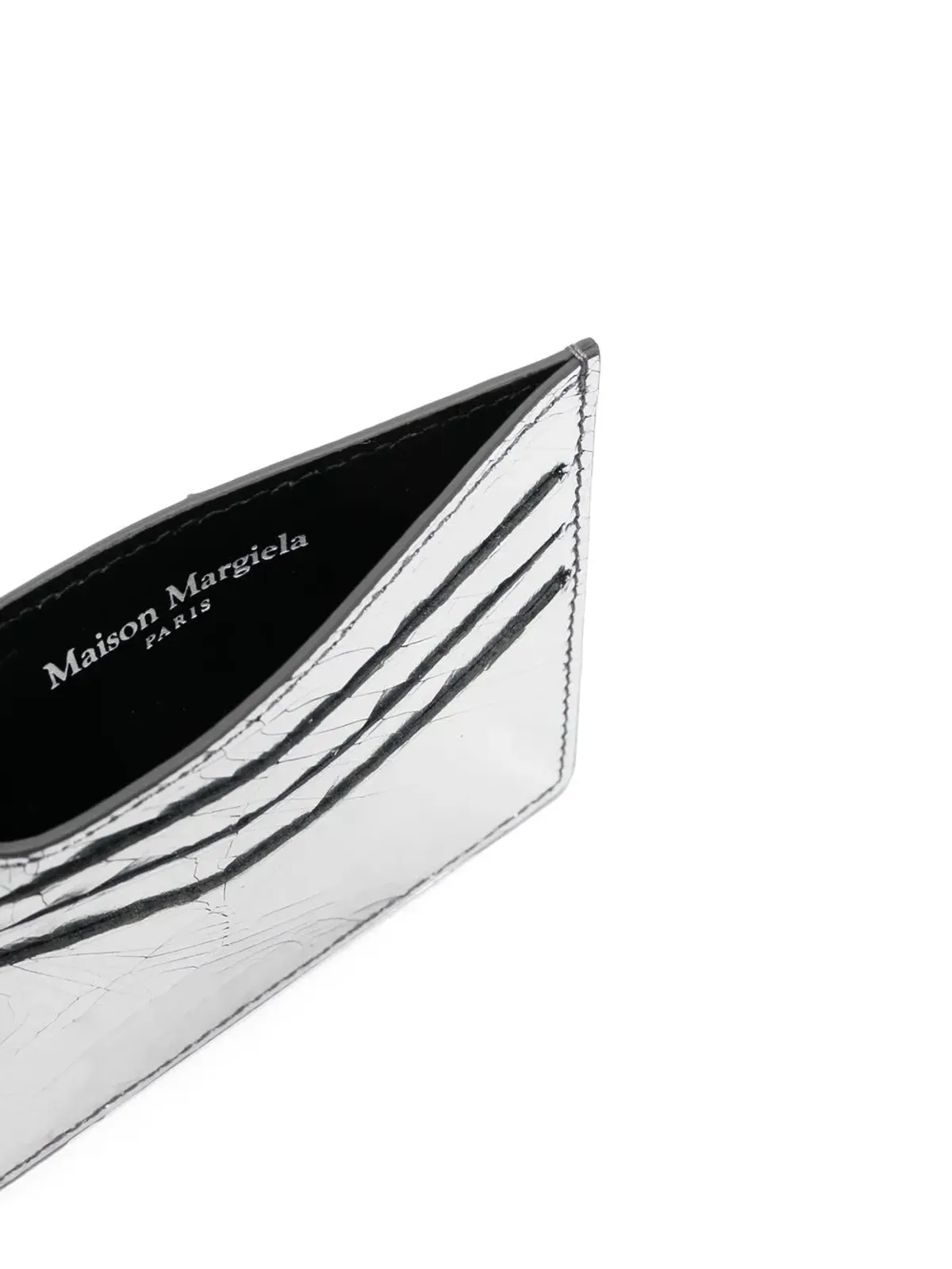 Maison Margiela ブロークンミラー レザー カードホルダー - 画像3