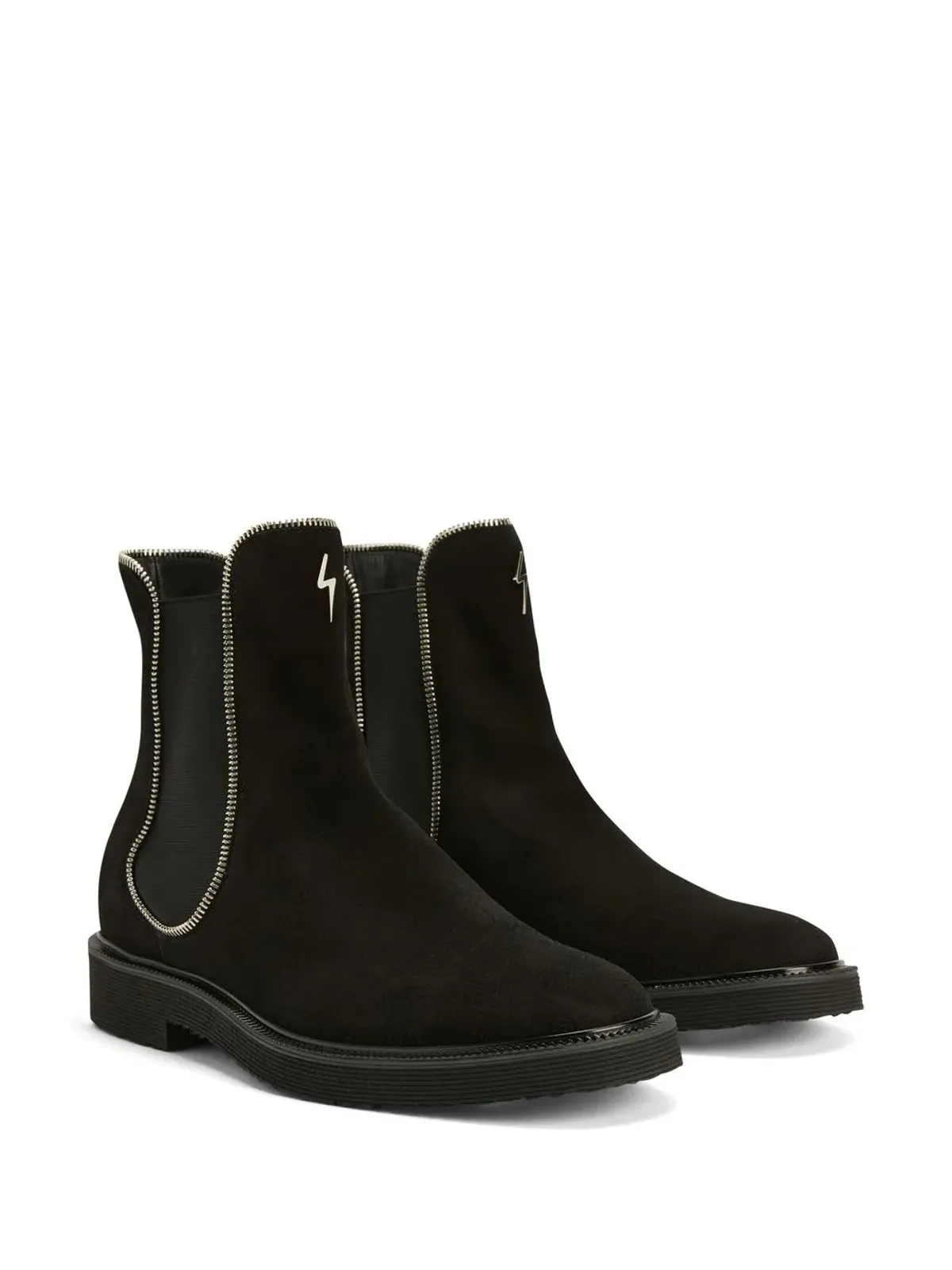Giuseppe Zanotti Jaky スエード チェルシーブーツ - 画像2