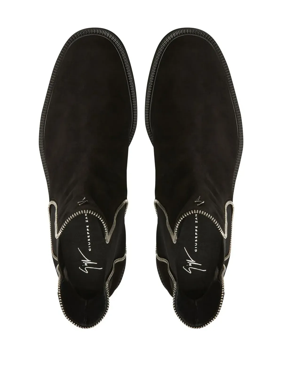 Giuseppe Zanotti Jaky スエード チェルシーブーツ - 画像4