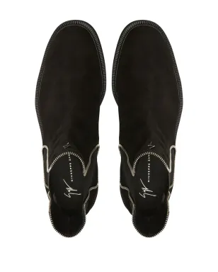 Giuseppe Zanotti Jaky スエード チェルシーブーツ - サムネイル4