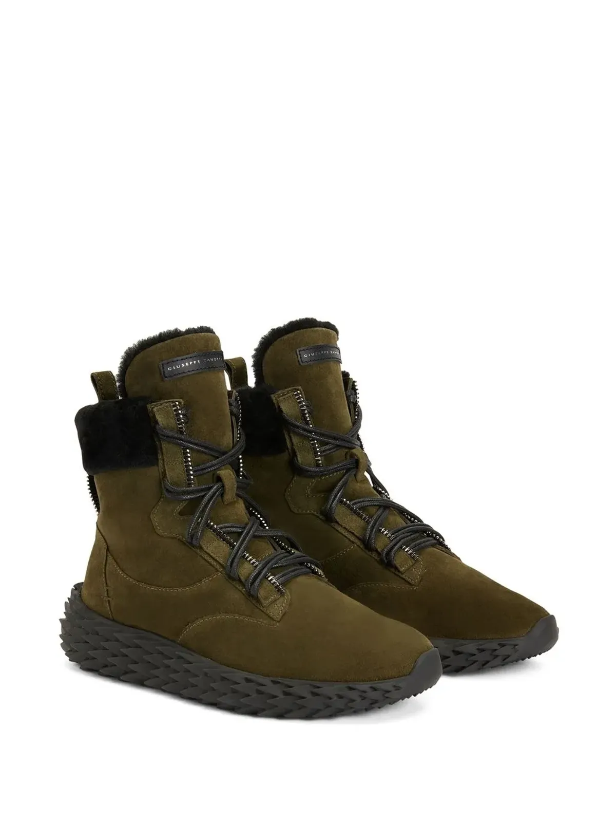 Giuseppe Zanotti アーチン ハイトップ スニーカー ブーツ - グリーン - 画像2