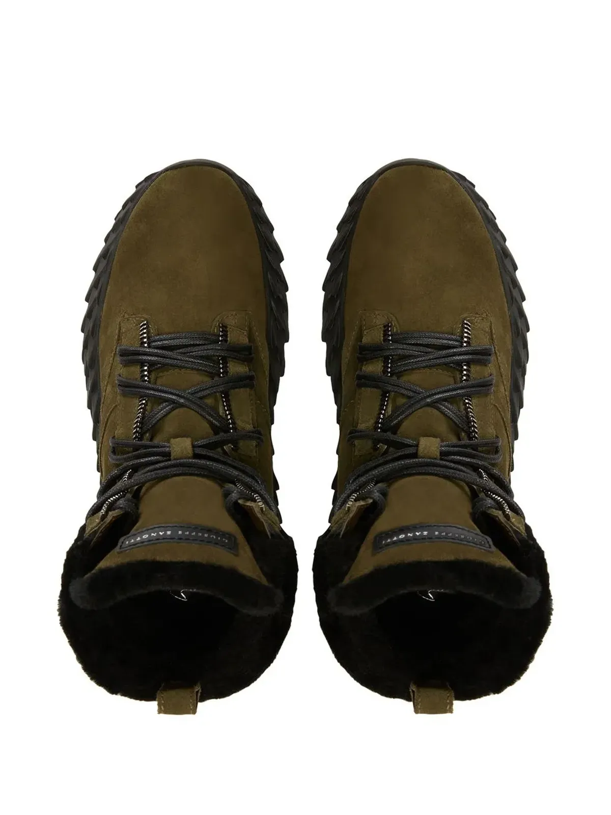 Giuseppe Zanotti アーチン ハイトップ スニーカー ブーツ - グリーン - 画像4