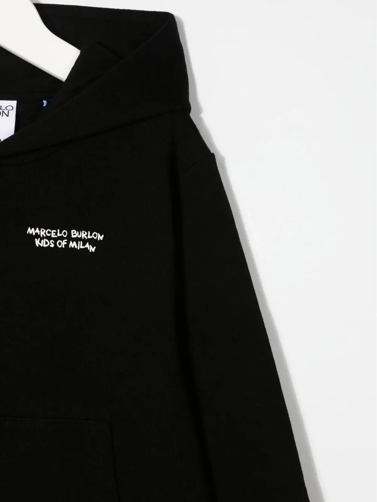 COUNTY OF MILAN KIDS Tempera Cross ロゴプリント フーディ - 画像3
